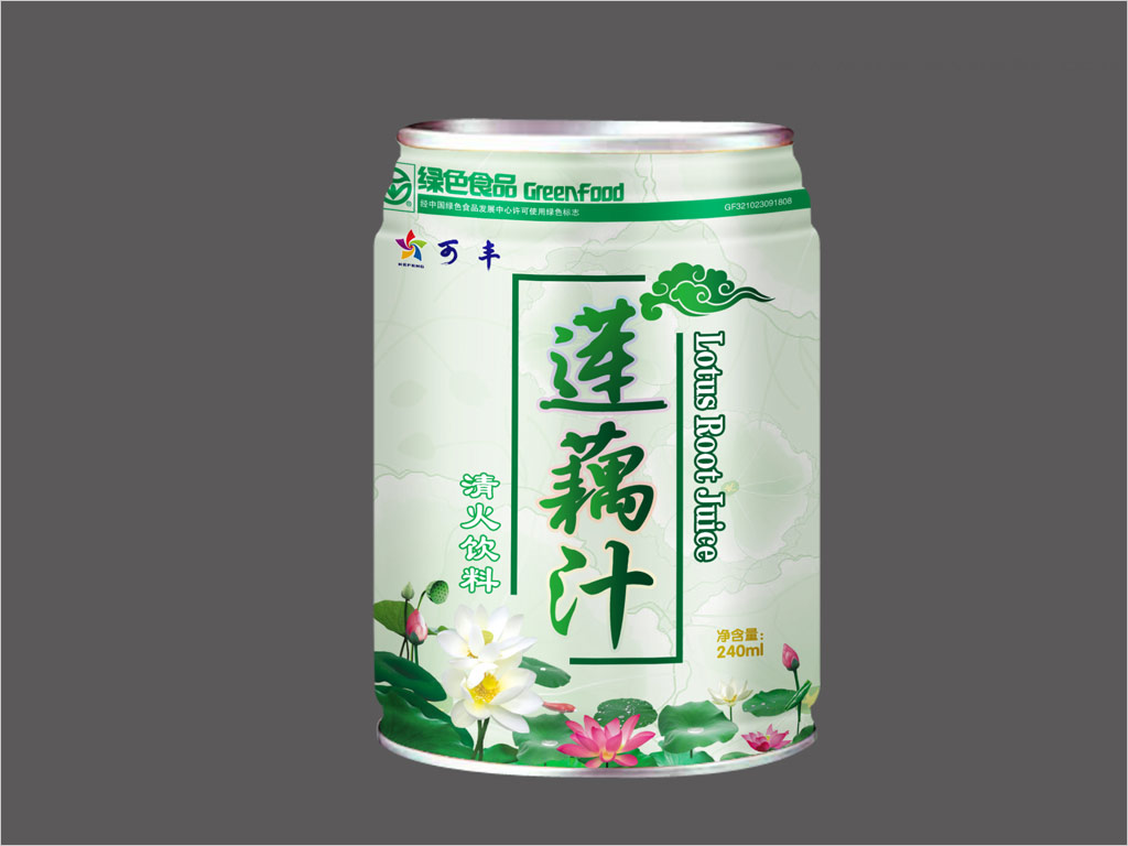 揚(yáng)州華貴食品有限公司蓮藕汁清火飲料包裝設(shè)計(jì)