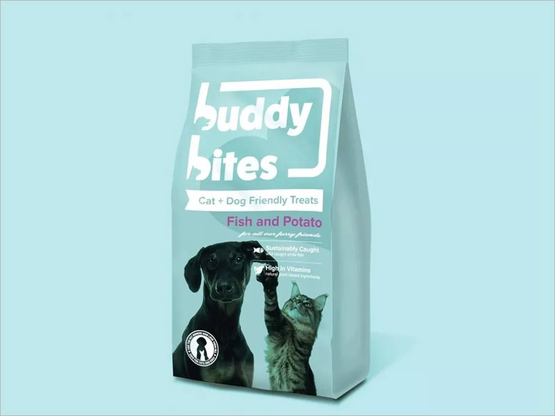 buddy bites 狗糧貓糧包裝設計圖片欣賞