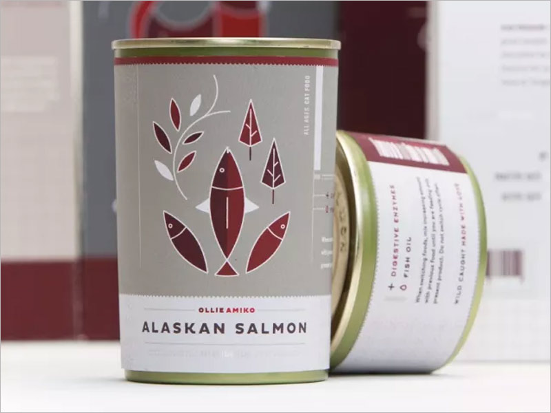 ALASKAN SALMON 魚糧魚飼料包裝設計圖片欣賞