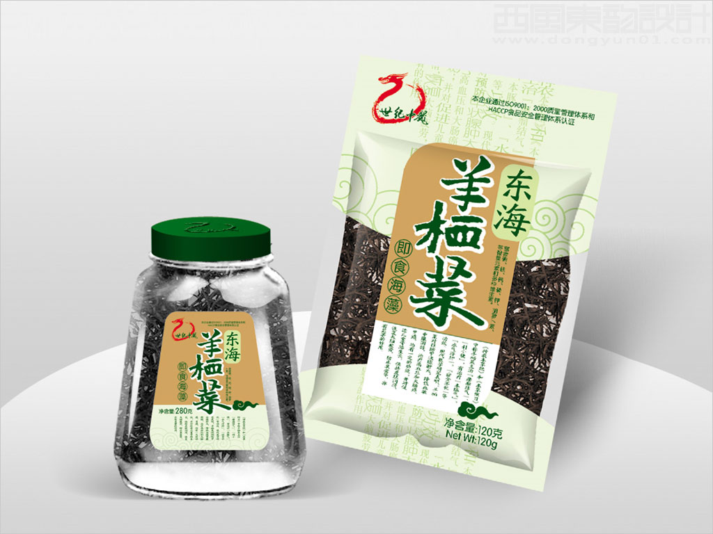 牡丹江中龍食品有限責任公司羊棲菜包裝設計