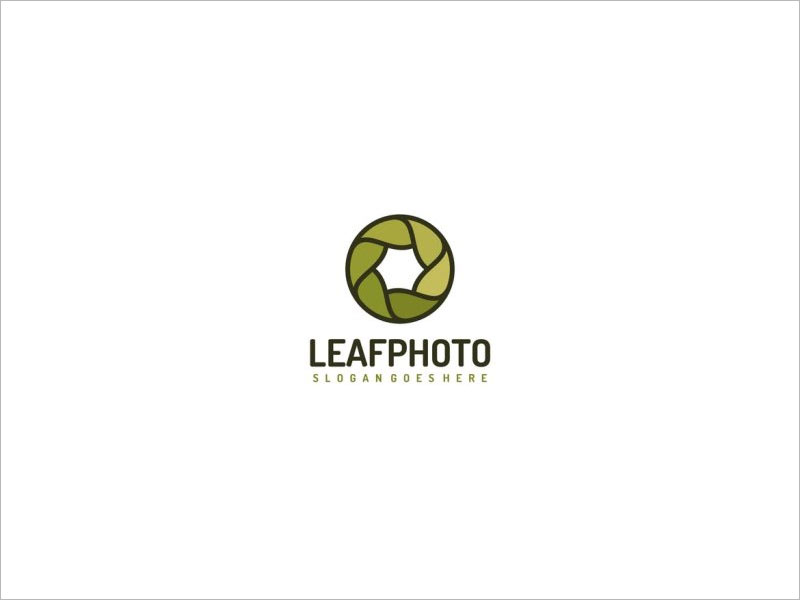 LEAFPHOTO SLOGANGOESHERE LOGO設(shè)計(jì)