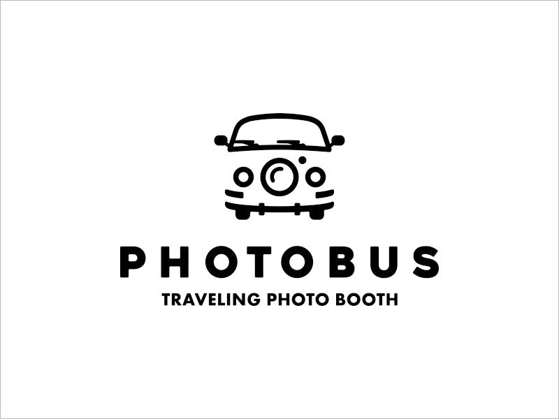 PHOTOBUS TRAVELING PHOTO BOOTH LOGO設(shè)計(jì)