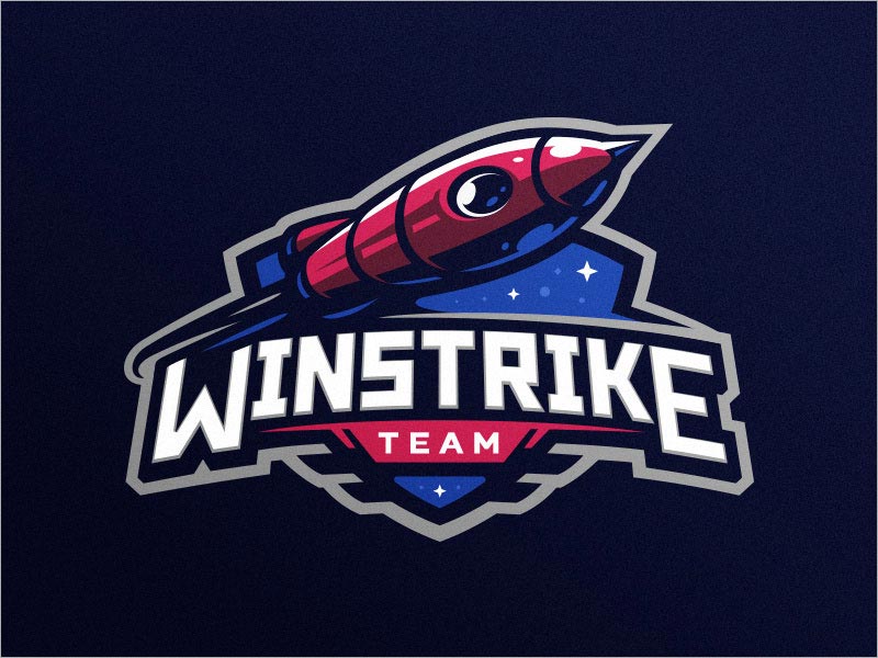 Winstrike 游戲logo設計