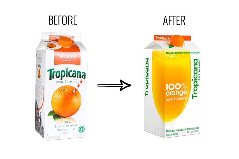 Tropicana 標志包裝設計