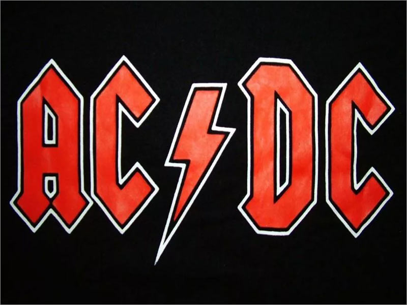 AC / DC 搖滾樂隊logo設計