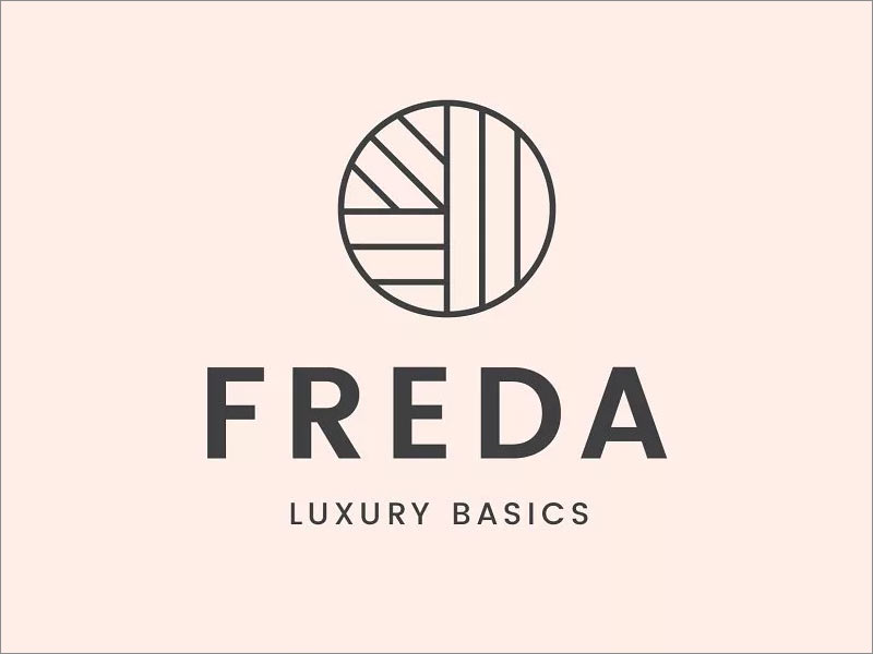 Freda Luxury Basics幾何形logo設計案例