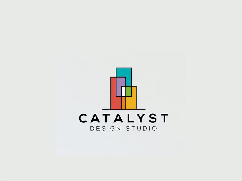 Catalyst Design Studio幾何形logo設計案例