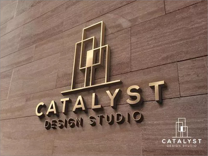 Catalyst Design Studio幾何形logo設計應用效果圖