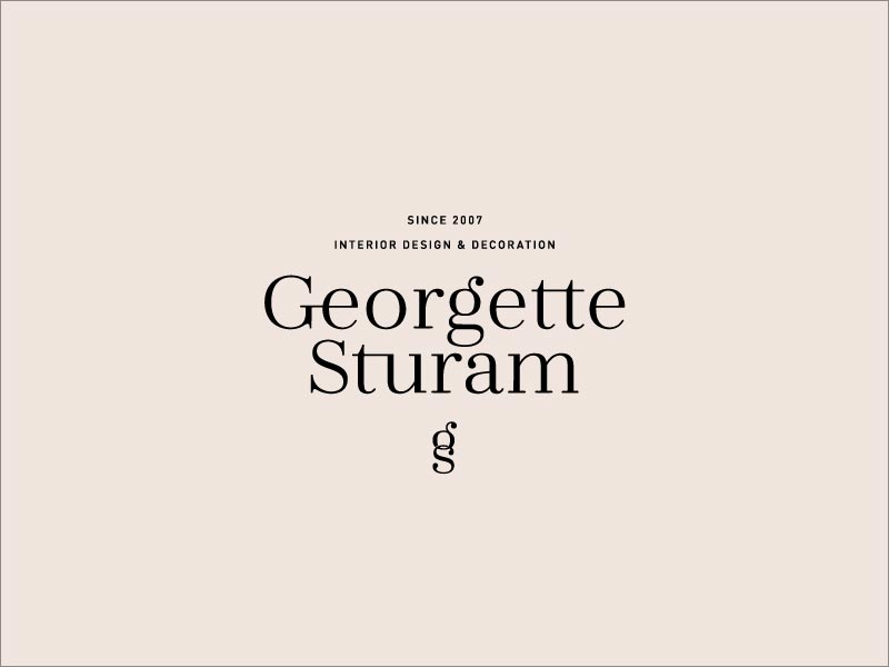 Georgette Sturam 室內環藝設計公司logo設計