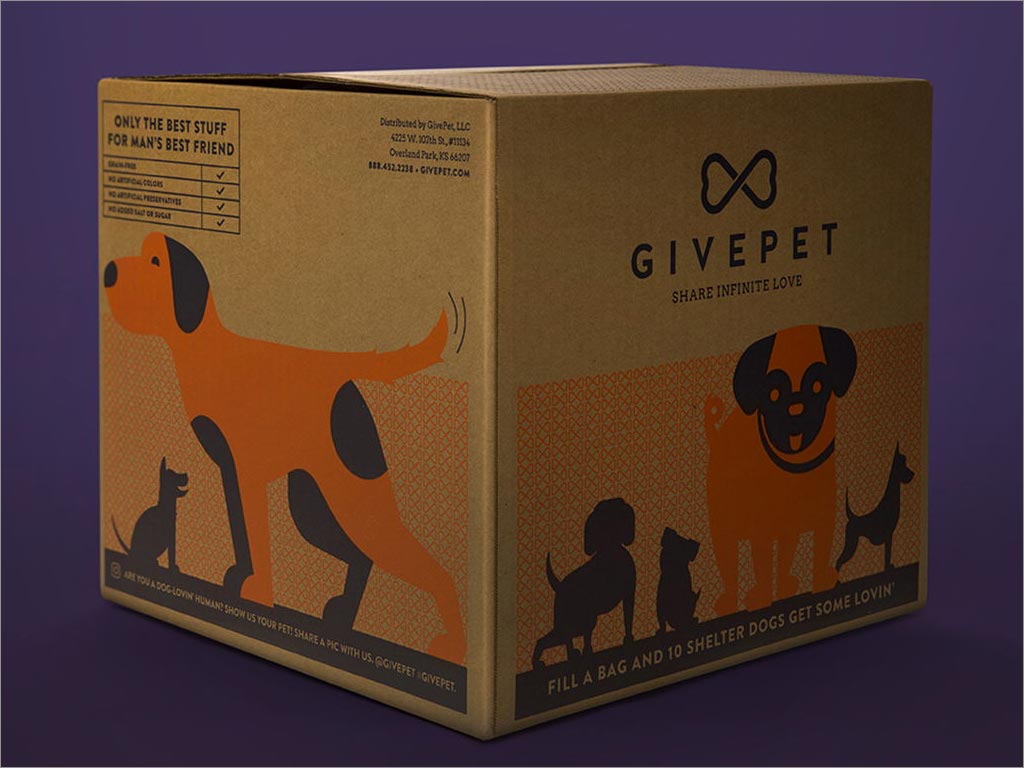 GivePet狗糧外箱包裝設計