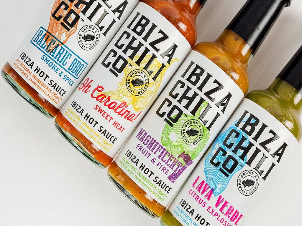 Ibiza Chili Co辣椒醬調味品包裝設計