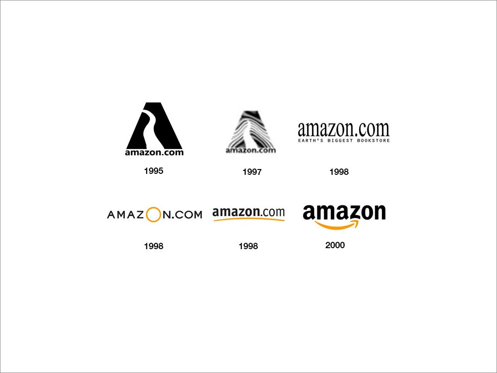 Amazon logo 設計演變過程