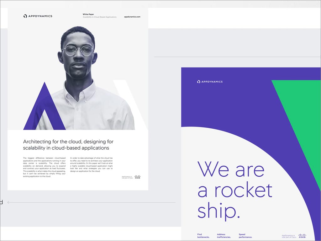 AppDynamics軟件公司品牌形象vi設計之宣傳彩頁設計
