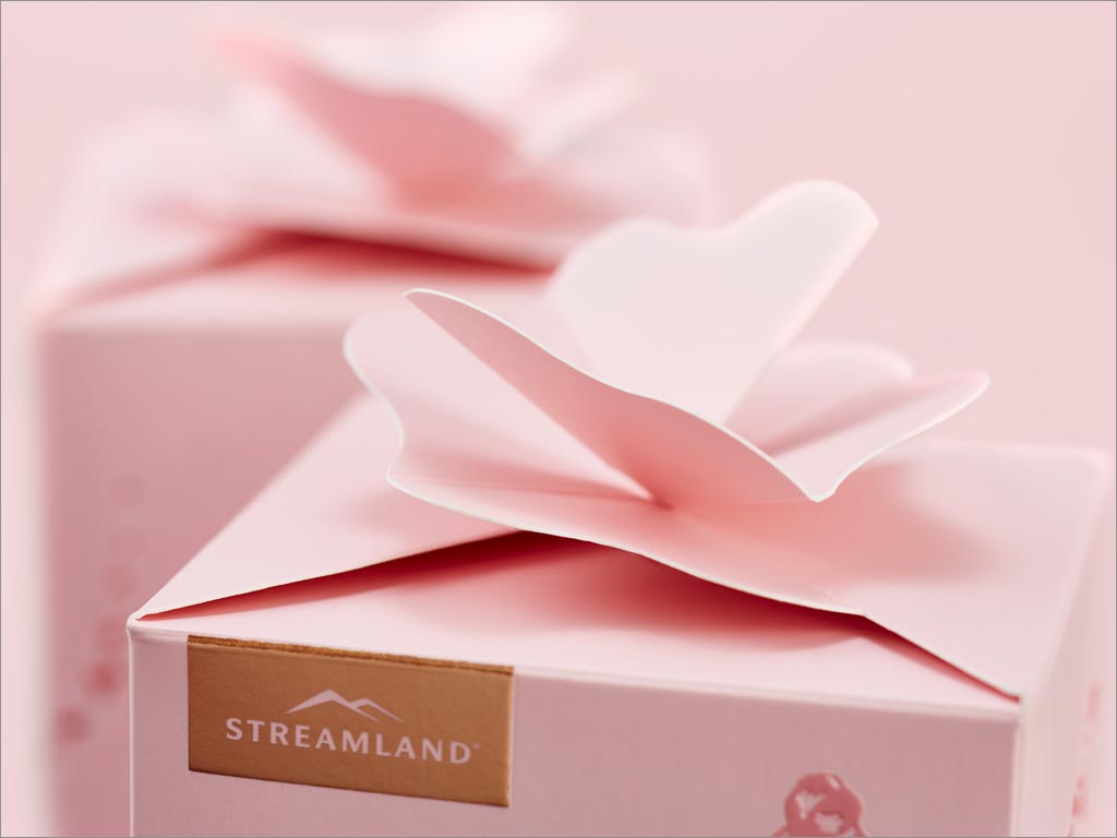 新西蘭Streamland玫瑰蜂蜜包裝盒蓋設計