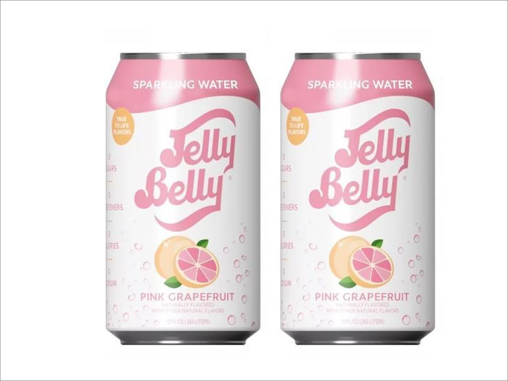 Jelly Belly粉紅葡萄柚味蘇打水包裝設計