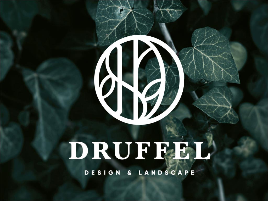 美國Druffel景觀設計服務公司品牌形象logo設計