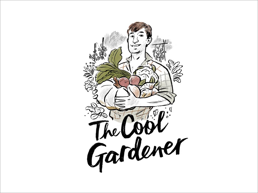 新西蘭The Cool Gardener速凍方便食品logo設計