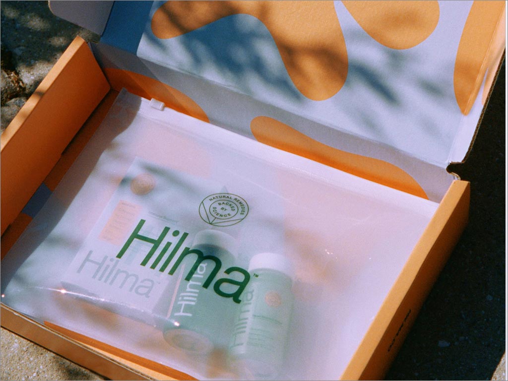 Hilma保健品禮盒包裝設計之開盒展示