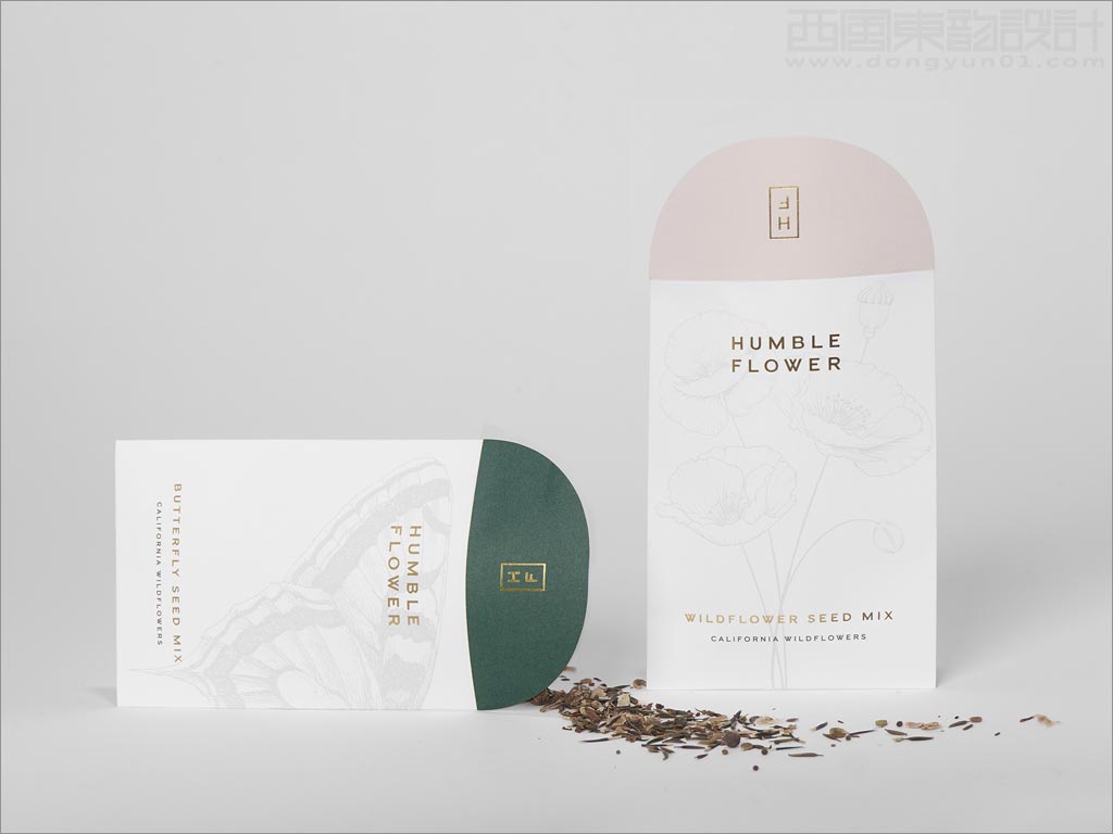 Humble Flower豪華護膚品包裝袋設計