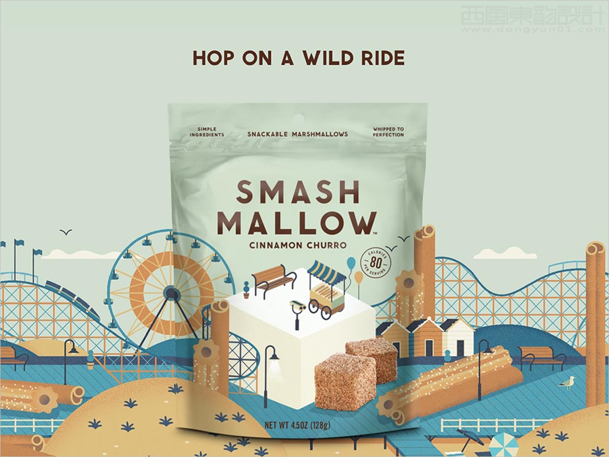 英國Smashmallow棉花糖休閑食品包裝設計