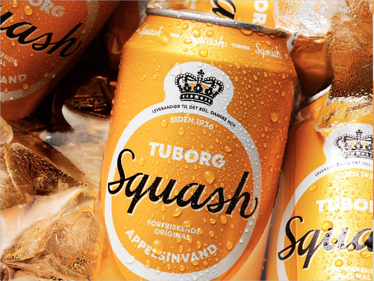 丹麥Tuborg Squash橙汁果汁飲料包裝設(shè)計(jì)