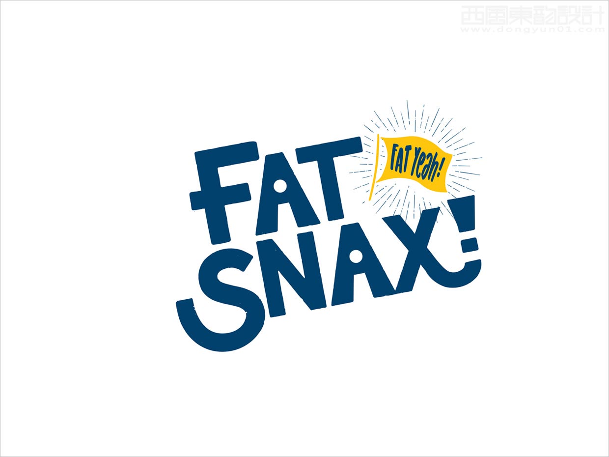 美國Fat Snax餅干快消食品logo設計