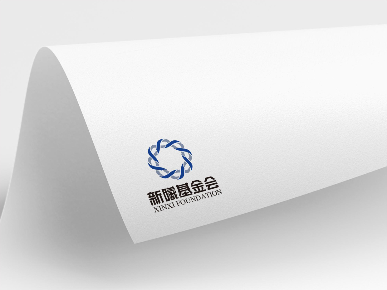 北京新曦顛覆性技術創新基金會logo設計應用效果